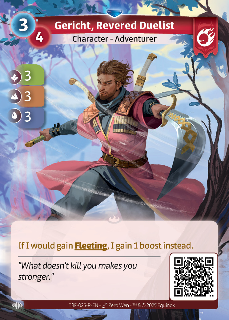 Gericht, duelista venerado