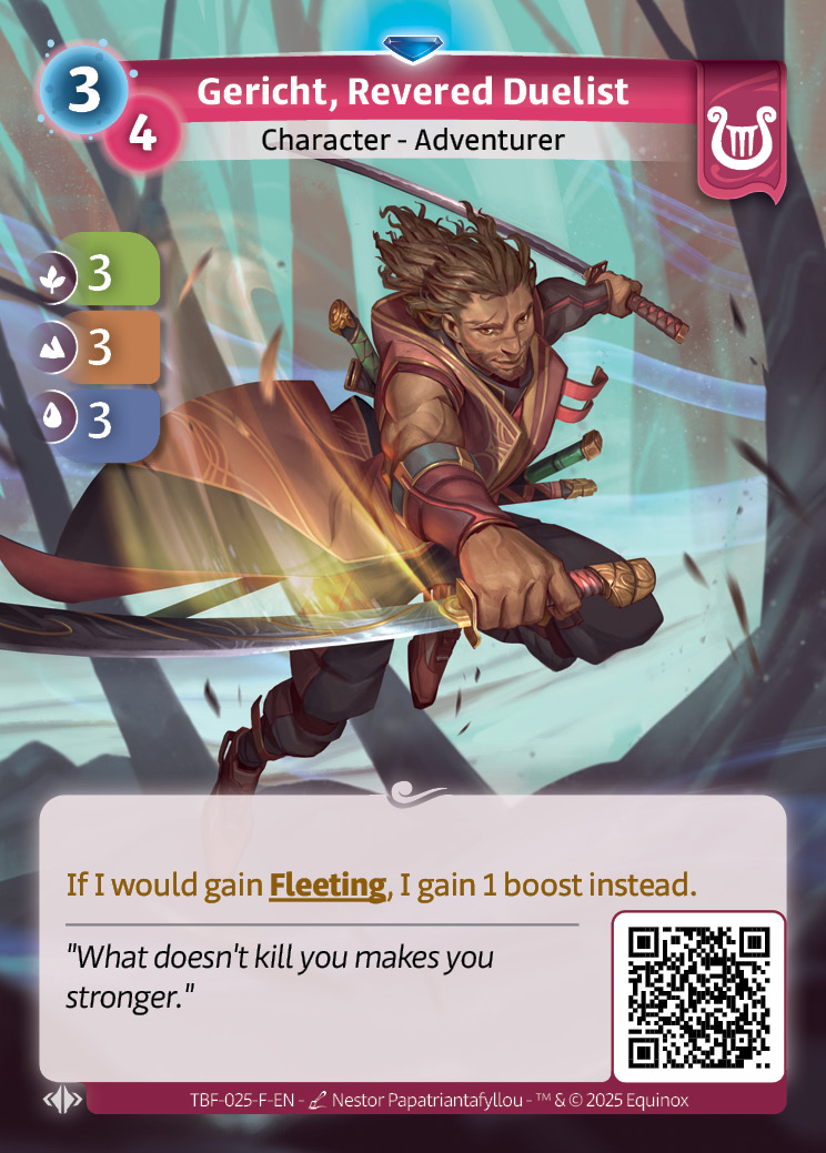 Gericht, duelista venerado