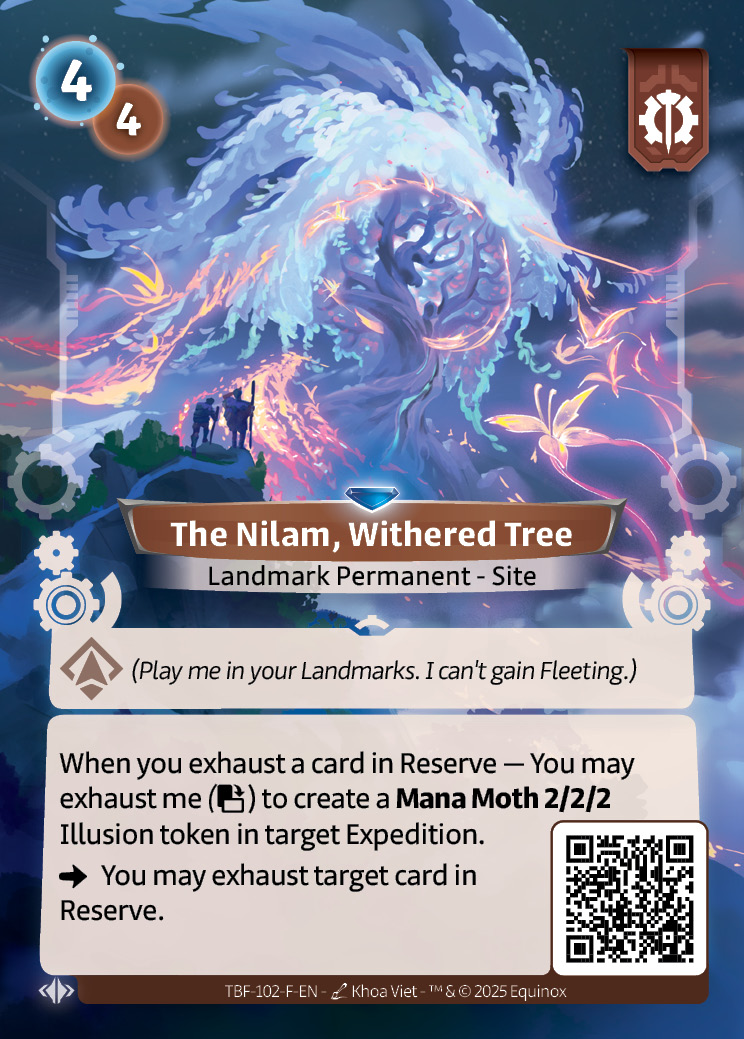 El Nilam, árbol marchito