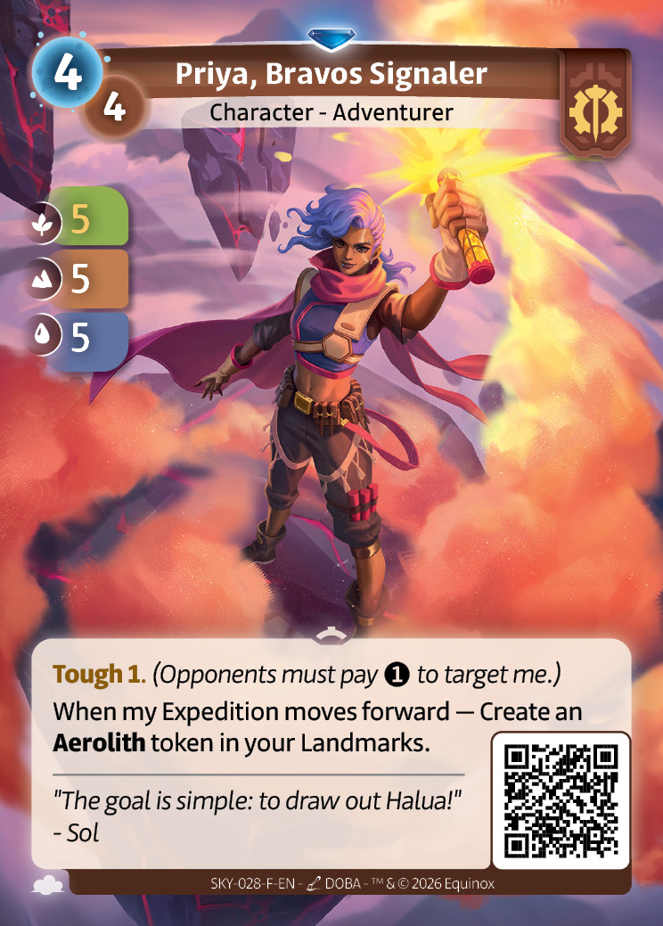 Priya, Bravos Signaler