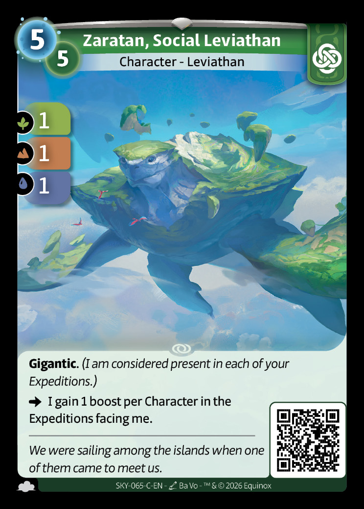 Zaratan, Leviatano Socievole