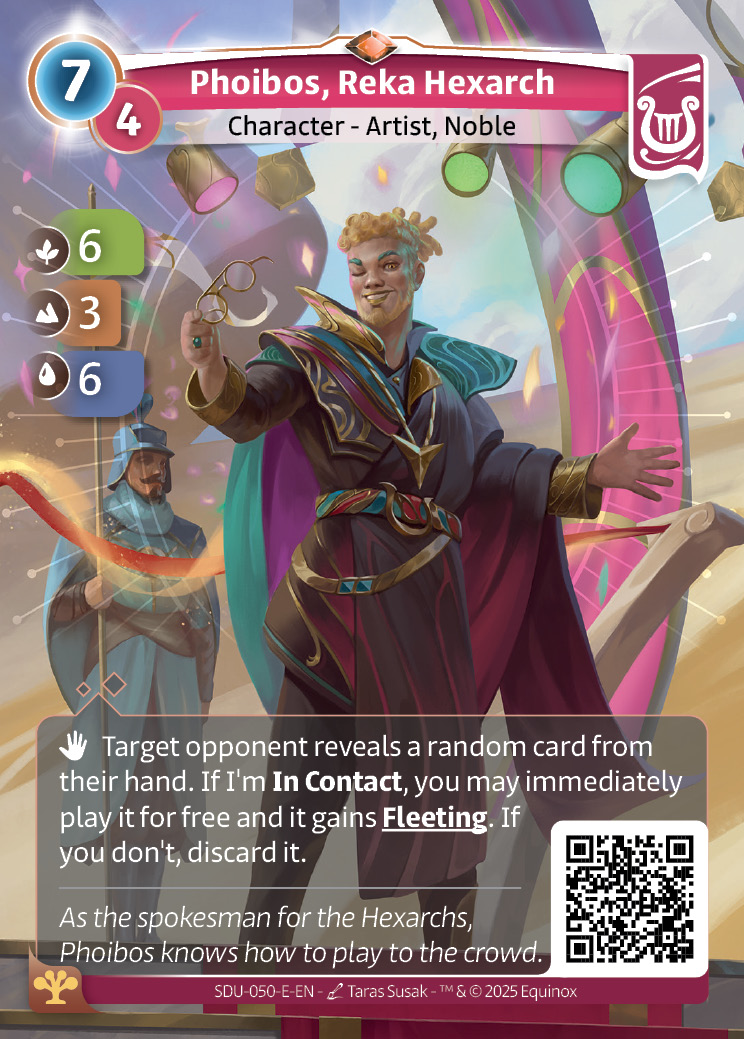 Phoibos, hexarca reka