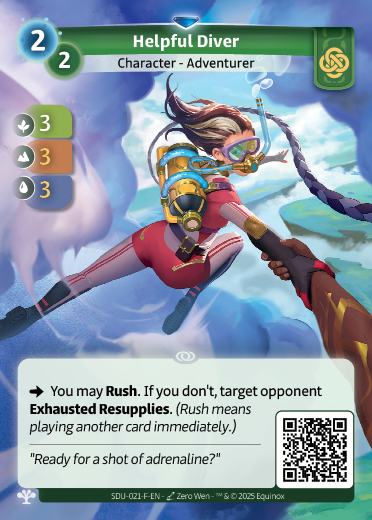 Hilfreiche Taucherin