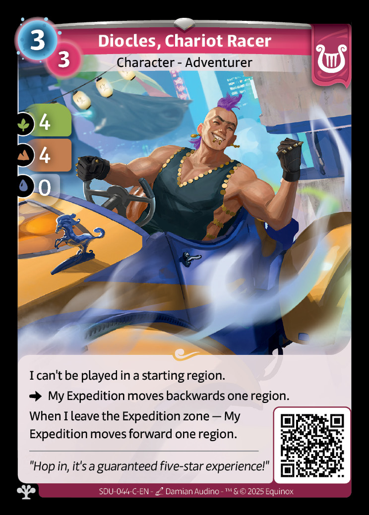 Diocles, piloto de competición