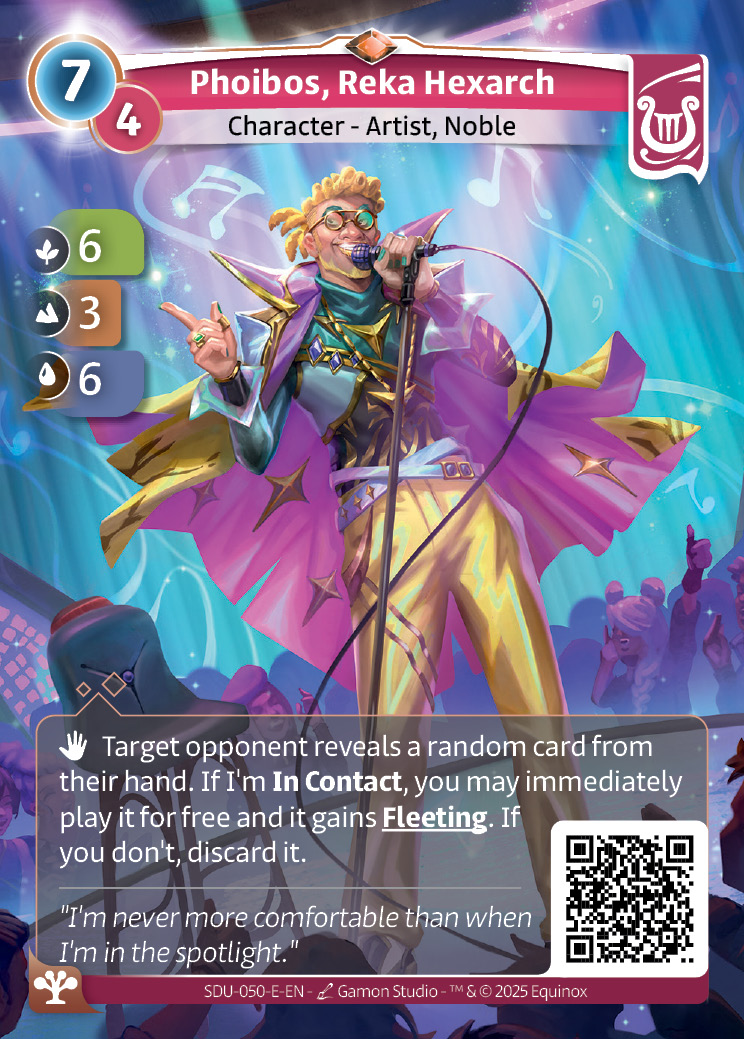 Phoibos, hexarca reka