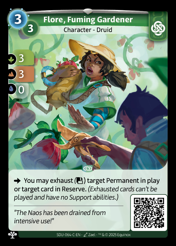 Flore, wütende Gärtnerin