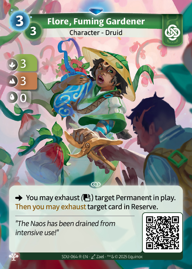 Flore, wütende Gärtnerin