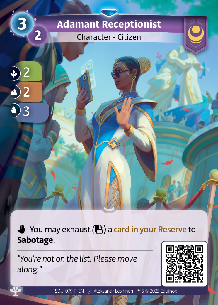 Adamant Receptionist