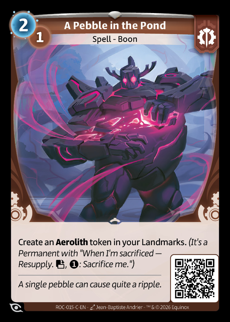 A Pebble in the Pond