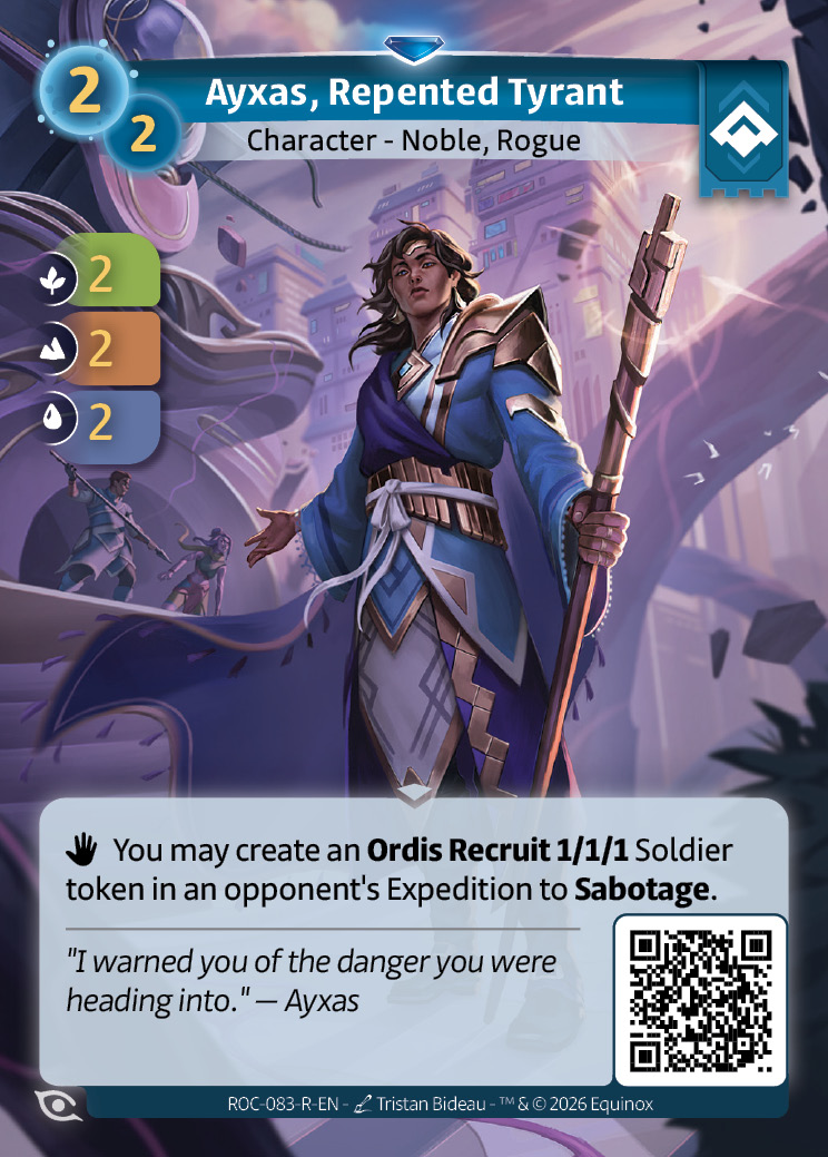 Ayxas, Repented Tyrant