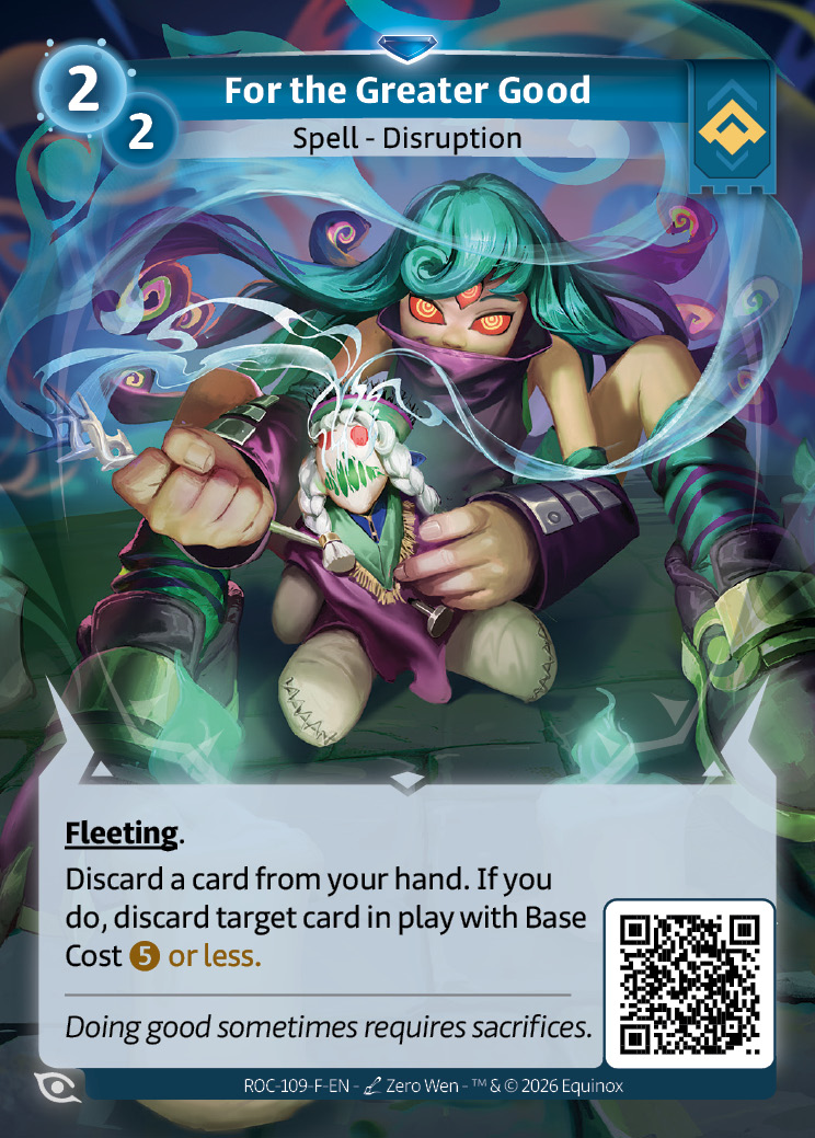 For the Greater Good